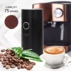Burr grinder Adler AD4446BS — 150 W, stainless steel burrs, 75 g bean hopper, black