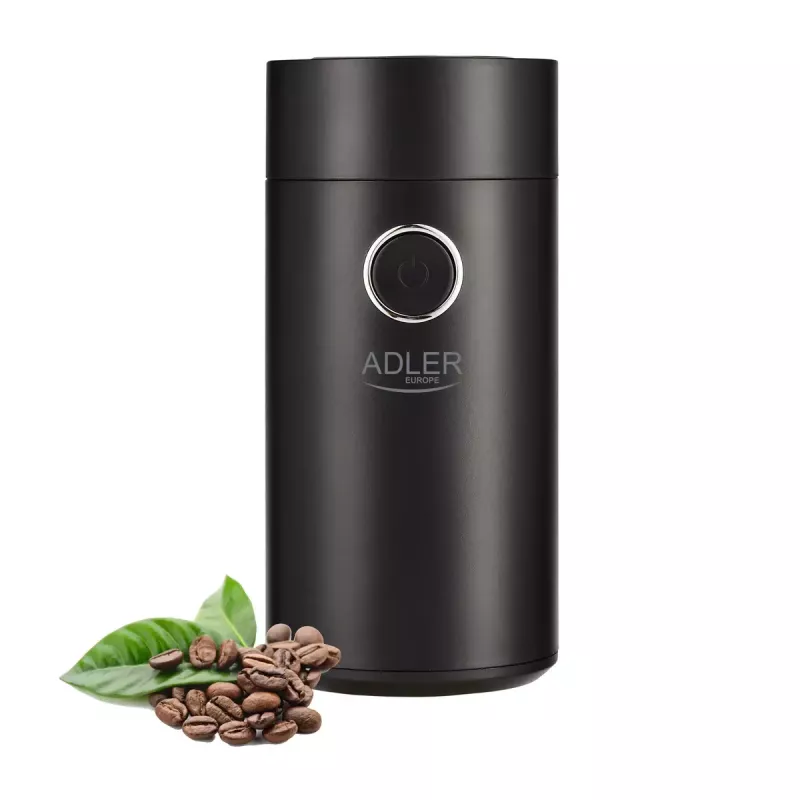 Burr grinder Adler AD4446BS — 150 W, stainless steel burrs, 75 g bean hopper, black