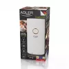 Burr grinder Adler AD4446WG — electric coffee grinder, stainless steel burrs, 75 g hopper, 150 W, white