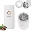Burr grinder Adler AD4446WG — electric coffee grinder, stainless steel burrs, 75 g hopper, 150 W, white