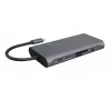 ICY BOX IB-DK4040-CPD Wired USB 3.2 Gen 1 (3.1 Gen 1) Type-C Anthracite, Black