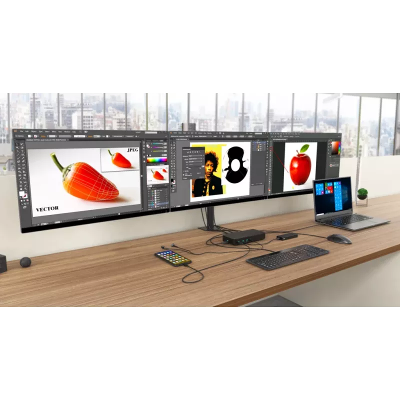i-tec USB 3.0 / USB-C / Thunderbolt, 3x 4K Docking Station + Power Delivery 100W