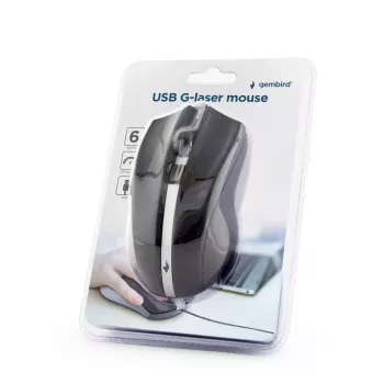 GEMBIRD Laser Mouse 2400 Dpi - Ambidextrous