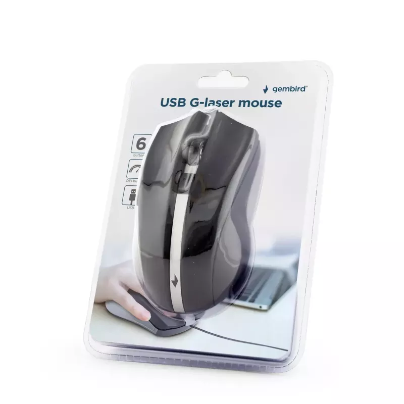 GEMBIRD Laser Mouse 2400 Dpi - Ambidextrous