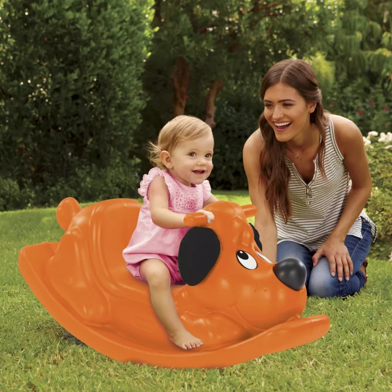 Little Tikes Rocking Puppy- Orange Single, 1 yr(s), Plastic, Orange