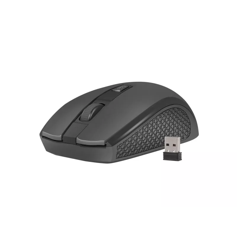 Wireless Optical Mouse NATEC Jay 2 RF — 2.4 GHz, 1600 DPI, ambidextrous, 4 buttons, black