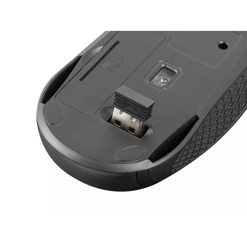 Wireless Optical Mouse NATEC Jay 2 RF — 2.4 GHz, 1600 DPI, ambidextrous, 4 buttons, black