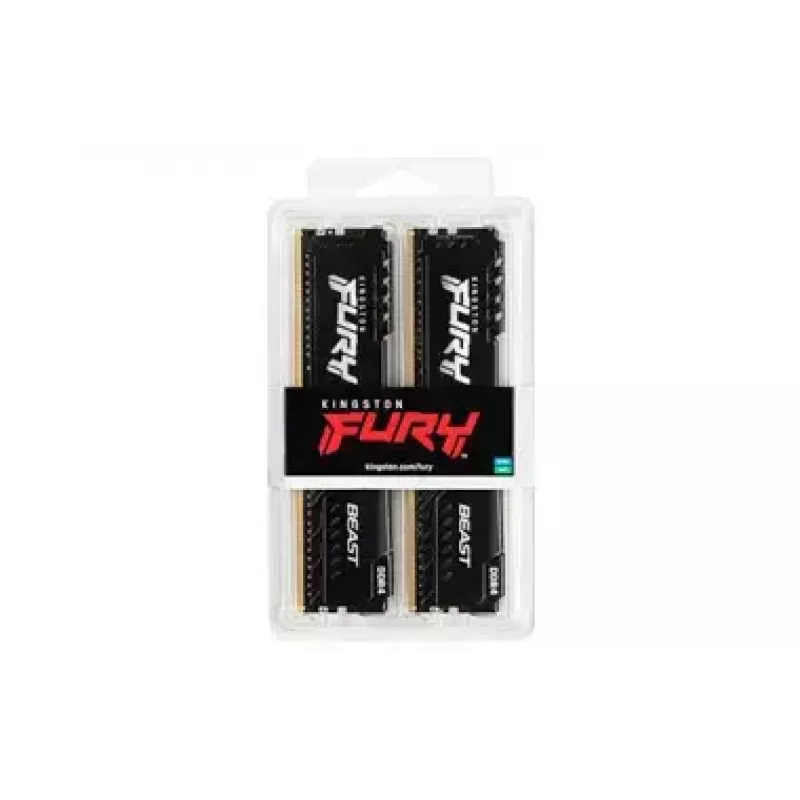Kingston Technology FURY Beast 64GB 3600MT/s DDR4 CL18 DIMM (Kit of 2) Black