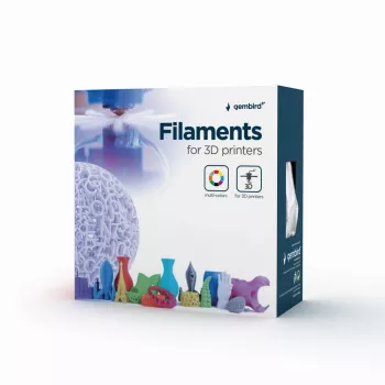 GEMBIRD ABS Filament - Silver - 1.75mm - 1kg