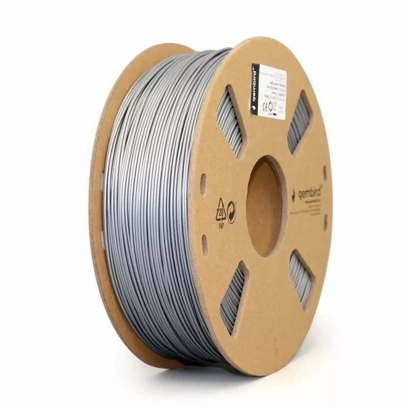 GEMBIRD ABS Filament - Silver - 1.75mm - 1kg