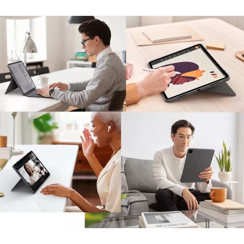 LOGITECH Combo Touch - iPad Pro 12.9in (5th Gen) - English - Qwerty