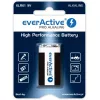 9V alkaline battery everActive EV6LR61-PRO, 9 V, 650 mAh, 26.4×48.5×16 mm, 1 pc