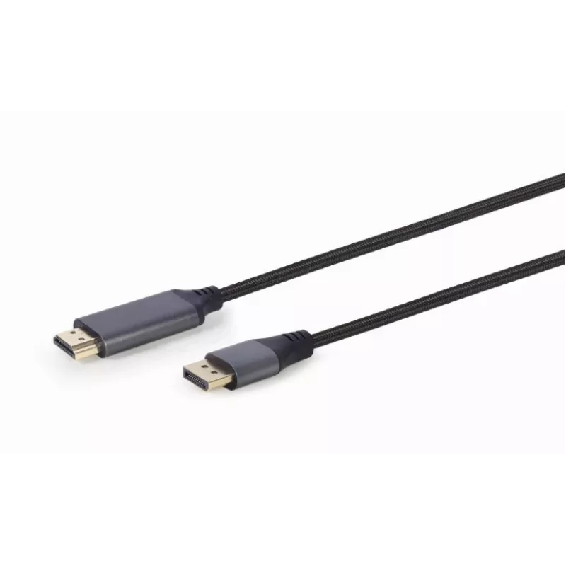 Video cable adapter Gembird CC-DP-HDMI-4K-6 — DisplayPort to HDMI Type A, 1.8 m, 4K, black