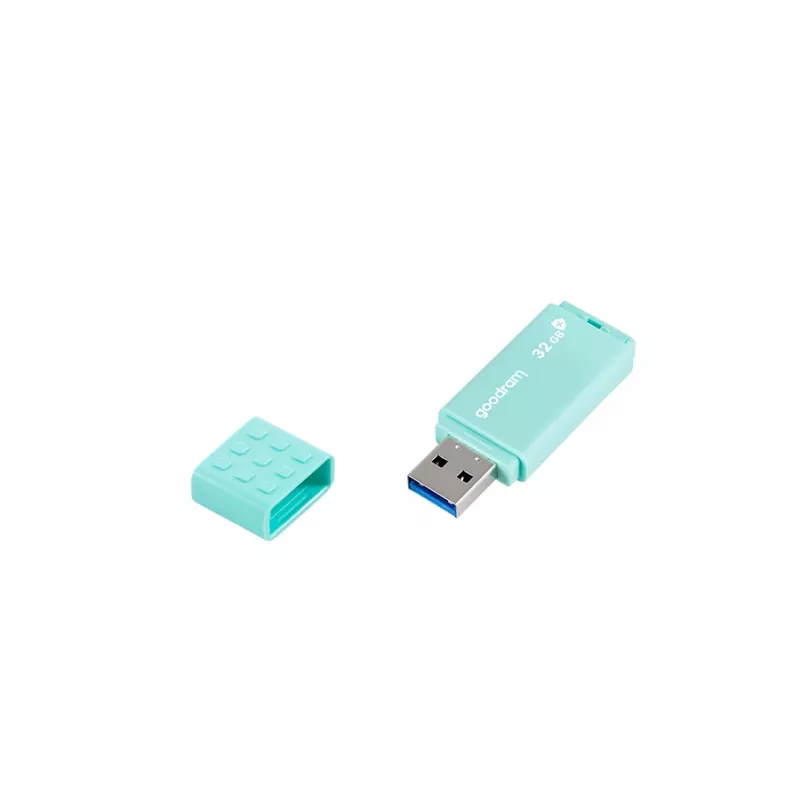 USB flash drive GOODRAM UME3 32 GB USB Type-A 3.2 Gen 1 — turquoise, 60 MB/s read, 20 MB/s write