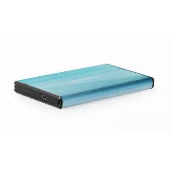 HDD enclosure Gembird EE2-U3S-3-B — 2.5 inch single-bay, SATA, Mini‑USB A, up to 7 TB, blue