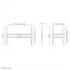 Neomounts LFD-W1500 TV mount wall 60-100 inch - fixed - landscape and portrait