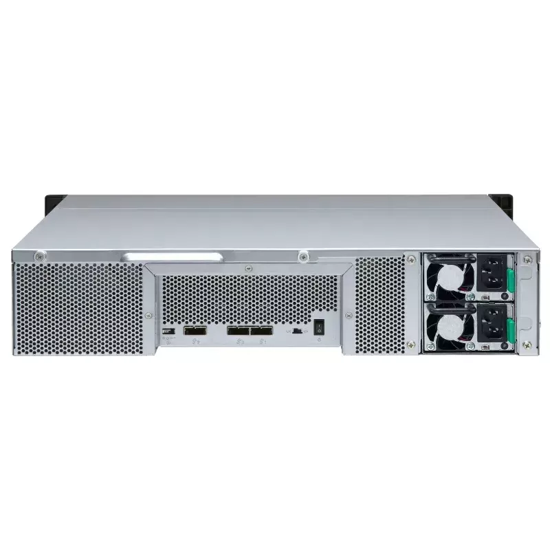 QNAP - TL-R1200S-RP - Festplatten-Array - 12 Schächte (SATA-600) SATA 6Gb/s (extern) Rack einbaufähig 2U