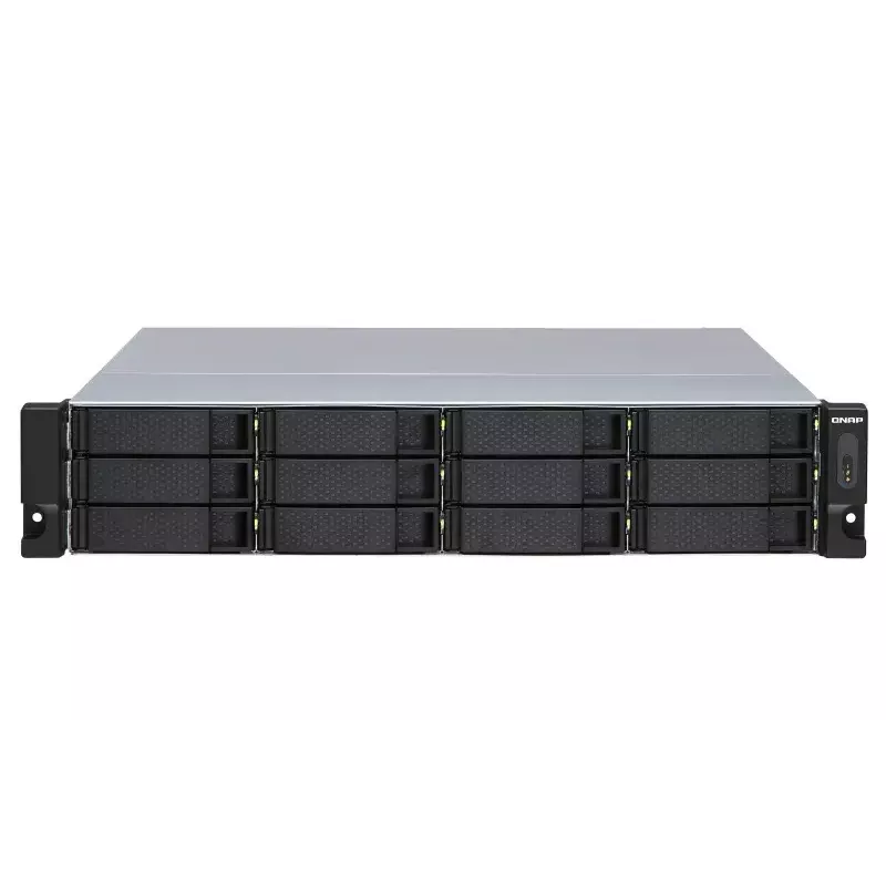 QNAP - TL-R1200S-RP - Festplatten-Array - 12 Schächte (SATA-600) SATA 6Gb/s (extern) Rack einbaufähig 2U