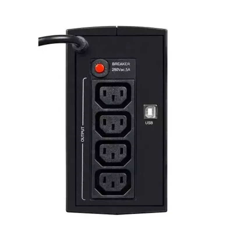 EVER DUO 550 PL AVR USB T/DAVRTO-000K55/01 UPS, 550 VA / 330 W, Line-Interactive, Tower, 12V 5Ah battery, Black
