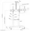 Neomounts PLASMA-M1950E TV trolley 60-100 inch