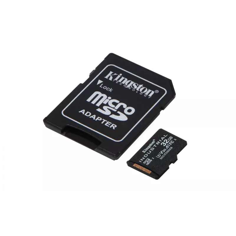 Kingston Technology 32GB microSDHC Industrial C10 A1 pSLC Card + SD Adapter