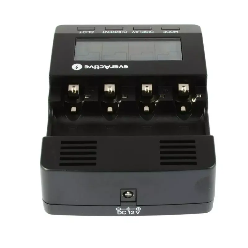 Battery charger everActive NC-3000 — universal charger for AA/AAA/C/D (4‑cell) black, 100–240V