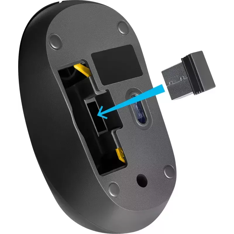Wireless Optical Mouse DEFENDER HIT MM-495 RF, ambidextrous, 1600 DPI, USB RF receiver, black