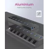 ICY BOX IB-HUB1701-C3 USB 3.2 Gen 1 (3.1 Gen 1) Type-B 5000 Mbit/s Anthracite
