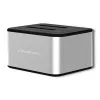 Docking station QOLTEC 5316 for 2x 2.5/3.5 inch HDD/SSD, SATA, USB 3.0 (5 Gb/s), aluminium housing