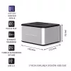 Docking station QOLTEC 5316 for 2x 2.5/3.5 inch HDD/SSD, SATA, USB 3.0 (5 Gb/s), aluminium housing