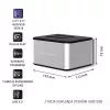 Docking station QOLTEC 5316 for 2x 2.5/3.5 inch HDD/SSD, SATA, USB 3.0 (5 Gb/s), aluminium housing