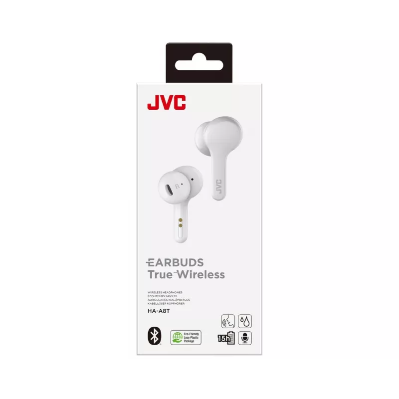 JVC HA-A8T-W Headphones True Wireless Stereo (TWS) In-ear Music Bluetooth White