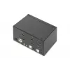 DIGITUS KVM Switch, 2 Port, Dual Display, 4K, HDMI