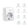 TP-Link Tapo Mini Smart Wi-Fi Socket, Energy Monitoring, Indoor, White, Home, Office, Status, Android, iOS, Wireless