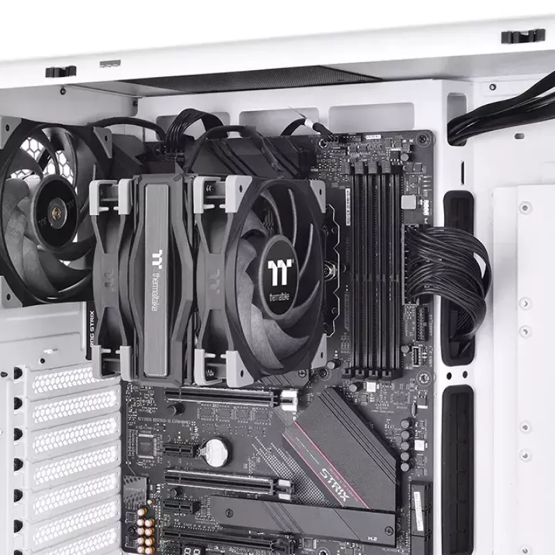 Processor cooler THERMALTAKE Toughair 510, dual 120 mm fans, 4 heat pipes, 159.5×98.8×123.6 mm, black