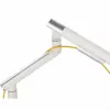 Monitor desk mount ART RAMM L-19GD for 17–32 inch monitors, gas-assisted, 2–9 kg, 2x USB 3.0, white, clamp
