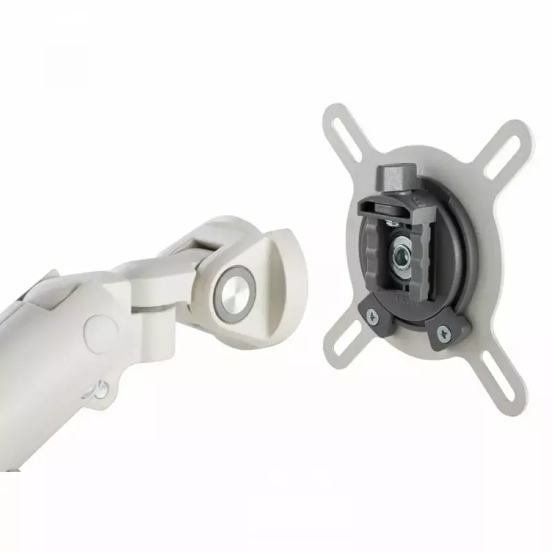 Monitor desk mount ART RAMM L-19GD for 17–32 inch monitors, gas-assisted, 2–9 kg, 2x USB 3.0, white, clamp