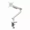 Monitor desk mount ART RAMM L-19GD for 17–32 inch monitors, gas-assisted, 2–9 kg, 2x USB 3.0, white, clamp
