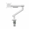 Monitor desk mount ART RAMM L-19GD for 17–32 inch monitors, gas-assisted, 2–9 kg, 2x USB 3.0, white, clamp