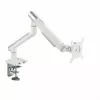 Monitor desk mount ART RAMM L-19GD for 17–32 inch monitors, gas-assisted, 2–9 kg, 2x USB 3.0, white, clamp