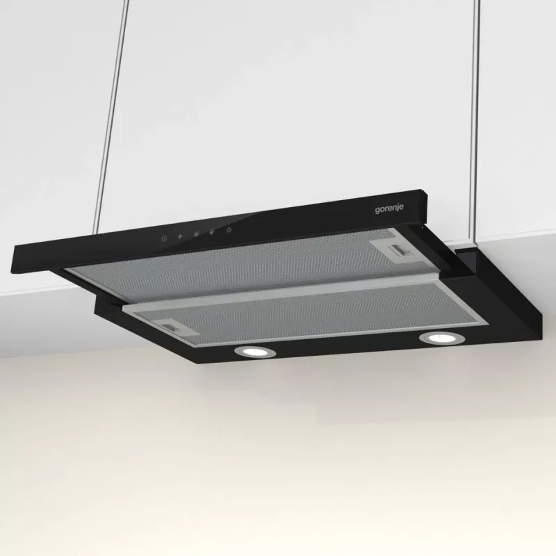 Gorenje TH64E4BG Semi built-in (pull out) Black 450 m³/h