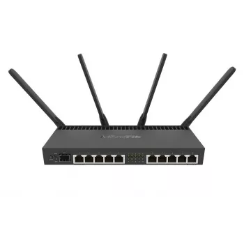 MIKROTIK Wireless Router - Rb4011igs+5hacq2hnd-ingigabit Ethernet Dual-band (2.4 GHz / 5 GHz) Black
