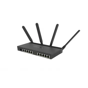 MIKROTIK Wireless Router - Rb4011igs+5hacq2hnd-ingigabit Ethernet Dual-band (2.4 GHz / 5 GHz) Black