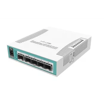Network Switch MikroTik CRS106-1C-5S — 5× Gigabit RJ-45, 5× SFP, PoE, 30V DC