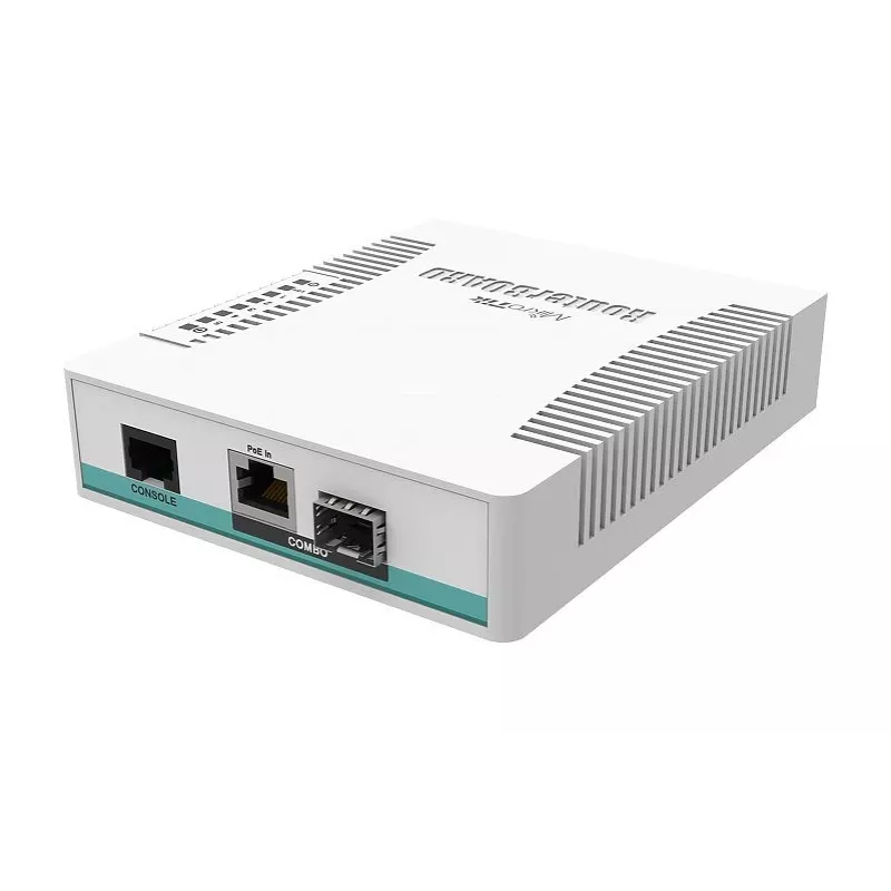 Network Switch MikroTik CRS106-1C-5S — 5× Gigabit RJ-45, 5× SFP, PoE, 30V DC