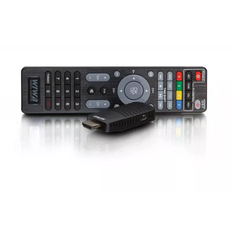 DVB-T/DVB-T2 receiver WIWA H.265 MINI — H.265 HD digital terrestrial tuner, Full HD, HDMI, USB, 5V/1.5A