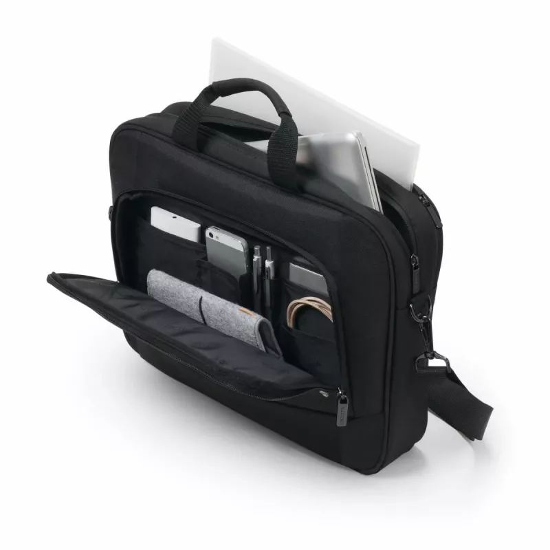 DICOTA Eco Top Traveller Base - 15-17.3in Notebook Case - Black / 300d Rpet Polyester