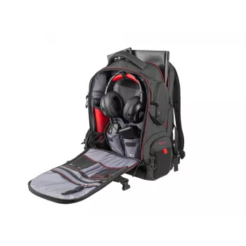GENESIS Pallad 550 43.9 cm (17.3 inch) Backpack Black, Red