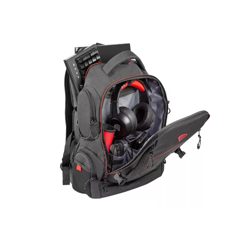 GENESIS Pallad 550 43.9 cm (17.3 inch) Backpack Black, Red
