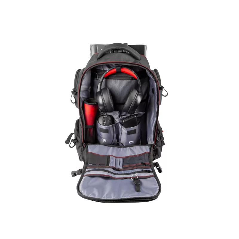 GENESIS Pallad 550 43.9 cm (17.3 inch) Backpack Black, Red